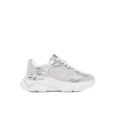 Scarpa donna sneakers bassa Guess Morriz Silver