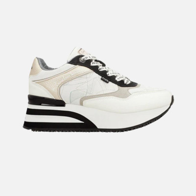 Scarpa donna sneakers con zeppa Anekke Bianco