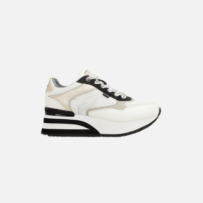 Scarpa donna sneakers con zeppa Anekke Bianco