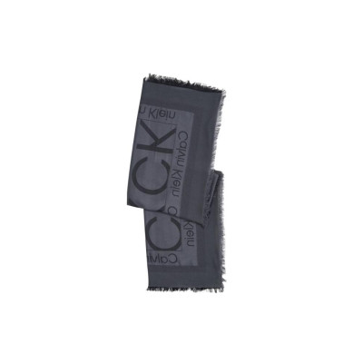 Sciarpa Uomo Jacquard Monogram Calvin Klein Black  Valigeria.it