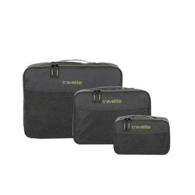 Set 3 pezzi kit da viaggio Trient Travelite 00033404-Antracite Valigeria-it