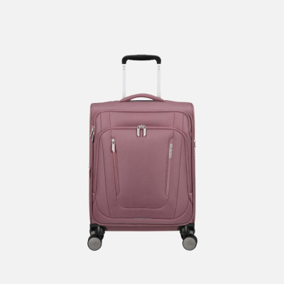 Trolley morbido 55cm 4 ruote cabina espandibile American Tourister Wanderlite Galactic Mauve