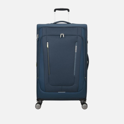 Trolley morbido 79cm 4 ruote grande espandibile American Tourister Wanderlite Dark Navy