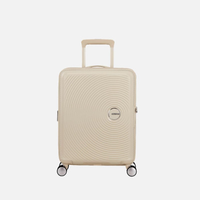 Trolley rigido 55cm 4 ruote cabina Soundbox American Tourister Coconut Sand