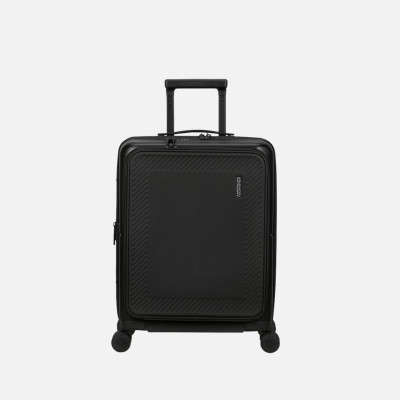 Trolley rigido 55cm 4 ruote cabina front pocket American Tourister Dashpop True Black