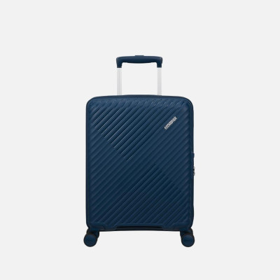 Trolley rigido 55cm 4 ruote cabina American Tourister Diablast Darkwave Blue