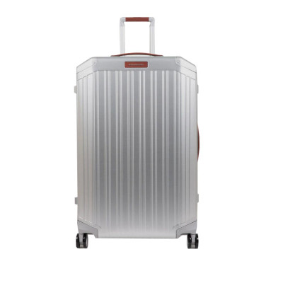 Trolley rigido 79cm 4 ruote grande Piquadro Alu Piqalu Grigio/Cuoio