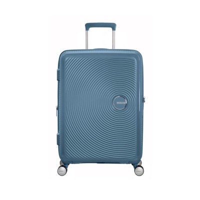 Trolley Rigido Medio Soundbox American Tourister Stone Blue  Valigeria.it