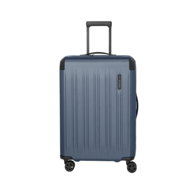 Trolley rigido 66cm 4 ruote espandibile medio Travelite Dynamic Denim Blue
