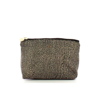 Trousse Rettangolo Media Borbonese Op NaturaleNero  Valigeria.it