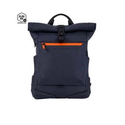 Zaino Business Porta Computer Roll-Top Piquadro Blu  Valigeria.it