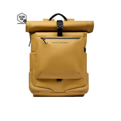 Zaino Business Porta Computer Roll-Top Piquadro Giallo  Valigeria.it