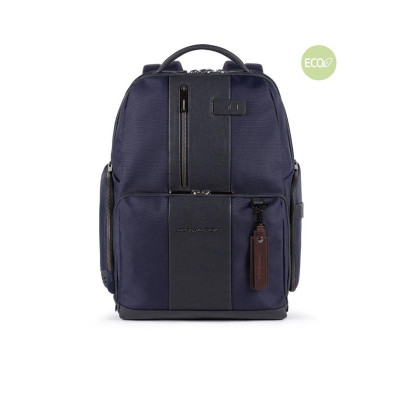 Zaino Porta Computer Brief Piquadro Blu  Valigeria.it