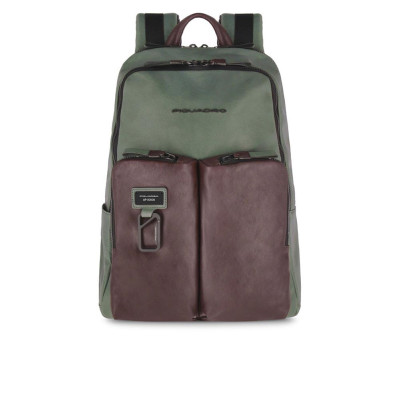 Zaino Porta Computer Piquadro VerdeTesta Moro  Valigeria.it