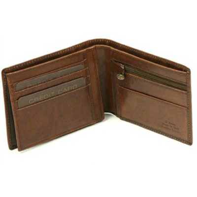 Portafoglio Uomo The Bridge | con portamonete e porta carte di credito | Linea Story Uomo | 014023-marrone (valigeria)