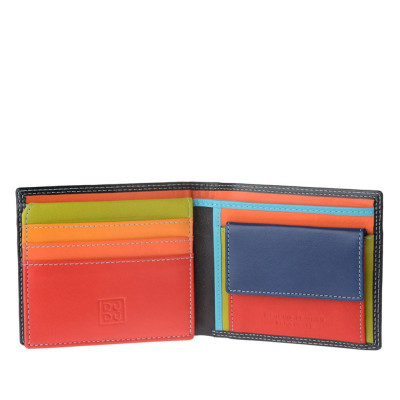 Portafoglio Uomo con Patta | DuduBags Colorful Tullio | 534421R01-Nero