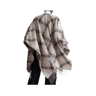 Abbigliamento Donna Poncho Jcquard Liu Jo NeroCheck  Valigeria.it