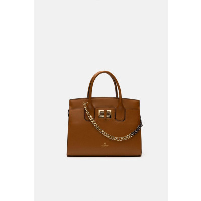 Borsa Donna Tote Medium Bella Con Accessorio Metallo Cuoieria Fiorentina Lion Valigeria.it