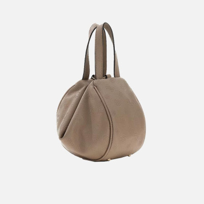 Borsa donna a mano con tracolla Guess Anise Dark Taupe Logo