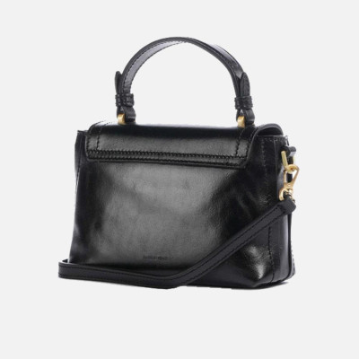 Borsa donna a mano piccola con tracolla The Bridge Story Donna Nero/Oro