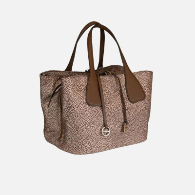 Borsa donna bauletto medio Borbonese Beige/Marrone