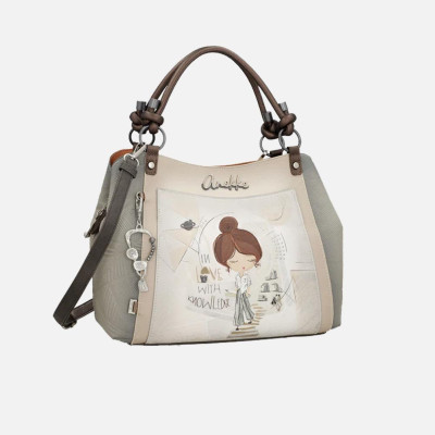 Borsa donna due manici con tracolla Anekke Sophia Multicolor