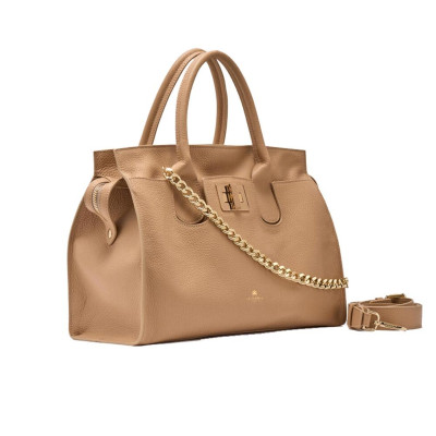 Borsa donna due manici Bella Cuoieria Fiorentina B000005796230-Nude Valigeria-it