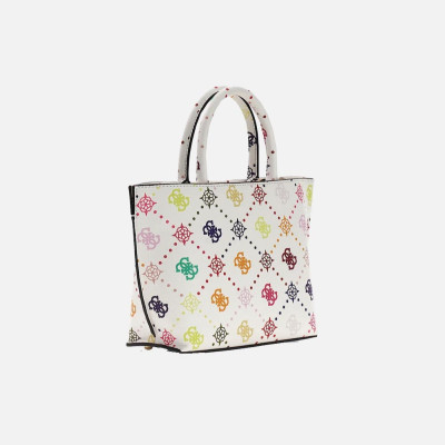 Borsa donna due manici con tracolla Guess Emilie Multi Logo