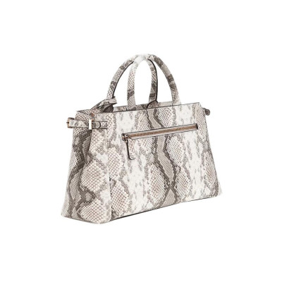Borsa donna due manici con tracolla Guess Lefia Natural