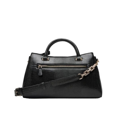 Borsa donna due manici con tracolla Guess Salinge Black