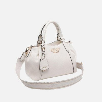 Borsa donna due manici con tracolla Liu Jo Trepida Cream