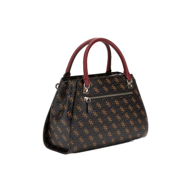 Borsa donna due manici con tracolla Noelle Guess HWQL7879070-Brown Valigeria-it 