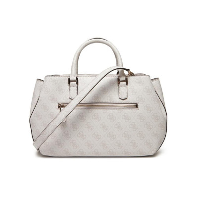Borsa donna due manici con tracolla Guess Kathya White Logo