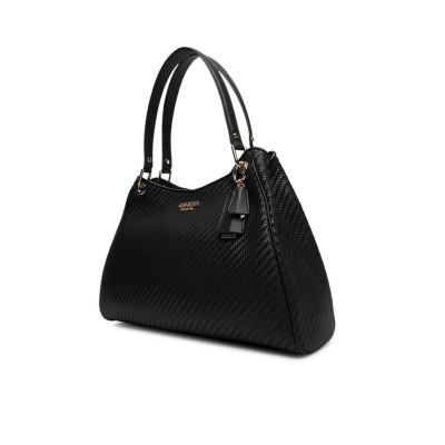 Borsa donna due manici Guess Mirema Black 
