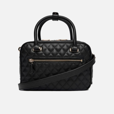 Borsa donna due manici quadrata Guess Atabey Black
