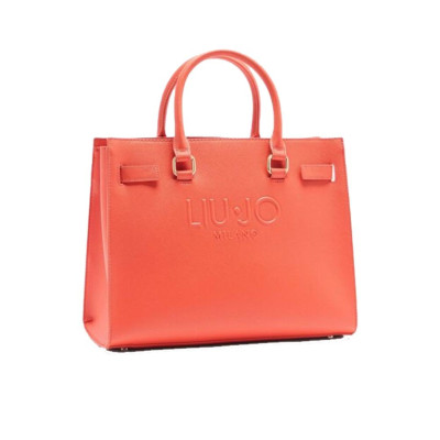 Borsa donna due manici quadrata Halona Liu Jo AA5149E008771449-Pumpkin Valigeria-it