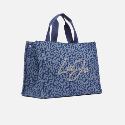 Borsa donna due manici quadrata Liu Jo Denim Blue
