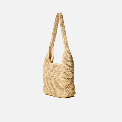 Borsa donna sacca media in rafia crochet Twinset Paglia