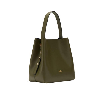 Borsa donna secchiello a piramide Cuoieria Fiorentina Alice Militare