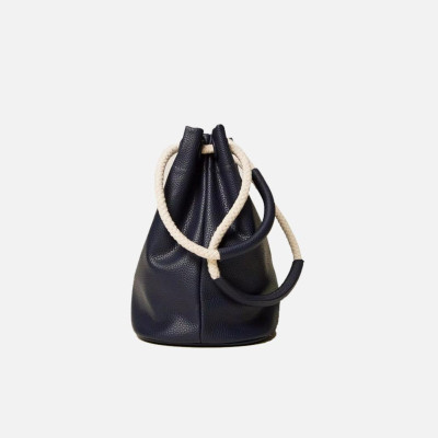 Borsa donna secchiello medio con manici in corda Twinset True Navy