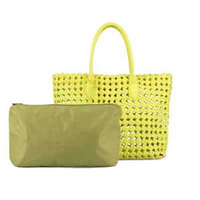 Borsa Donna Shopping Becco Le Pandorine Fluo Yellow  Valigeria.it