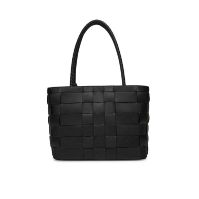Borsa donna shopping con zip sopra Guess Maylee Black