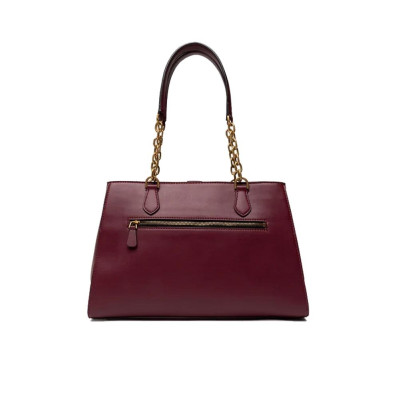 Borsa donna shopping quadrata Guess Square G Lux Carryall Merlot