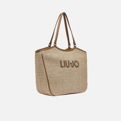 Borsa donna shopping Liu Jo Ferielle Naturale
