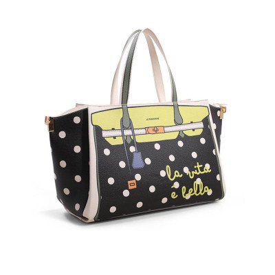 Borsa Donna Shopping Vita Le Pandorine Pois  Valigeria.it