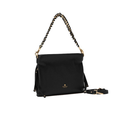 Borsa donna sottospalla con tracolla Cuoieria Fiorentina Charlotte Nero