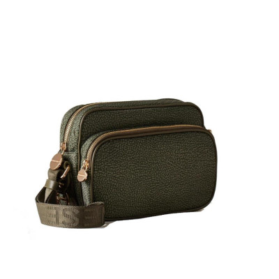 Borsa Donna Tracolla Borbonese Verde Militare  Valigeria.it