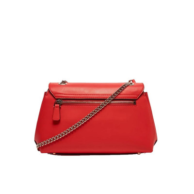 Borsa donna tracolla con catenella Lorelei Guess HWVG9639210-Coral Red Valigeria-it