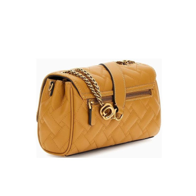 Borsa Donna Tracolla con Patta Gracelynn Guess Mustard  Valigeria.it