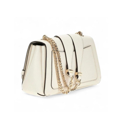 Borsa donna tracolla con patta Guess Rosalba Off White